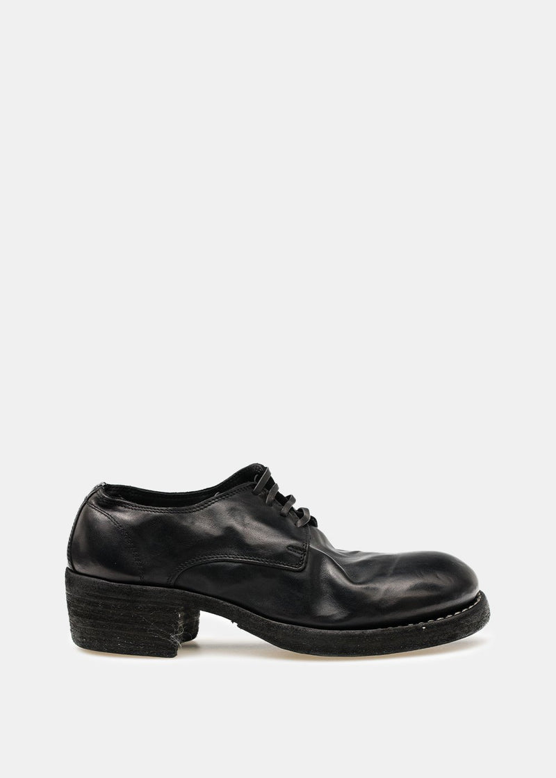 Guidi Black 792Z Classic Derby Shoes - NOBLEMARS