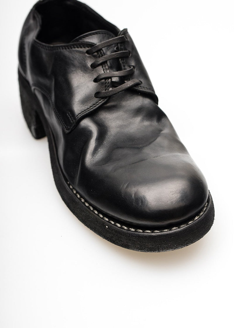 Guidi Black 792Z Classic Derby Shoes - NOBLEMARS