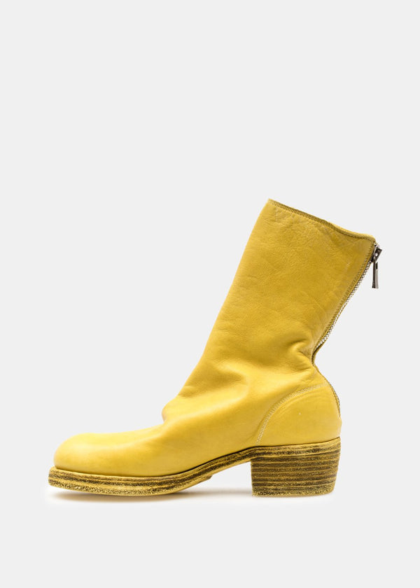 Guidi Yellow 788Z Back Zip Boots - NOBLEMARS