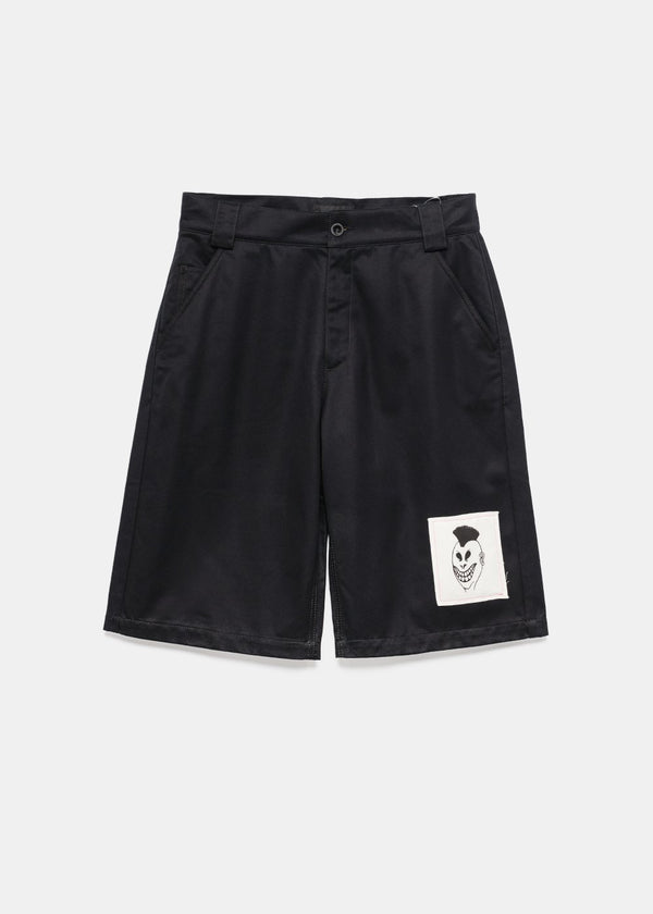 Rassvet Black Cotton Shorts - NOBLEMARS