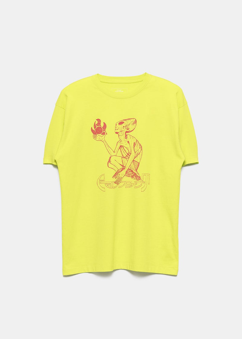 Rassvet Bright Yellow Graphic Print T-Shirt - NOBLEMARS