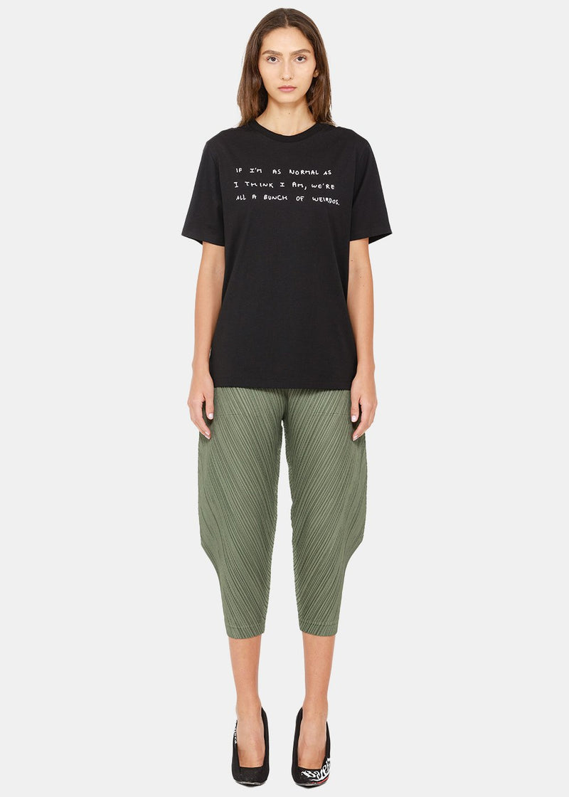 Loewe Black Words Print T-Shirt - NOBLEMARS