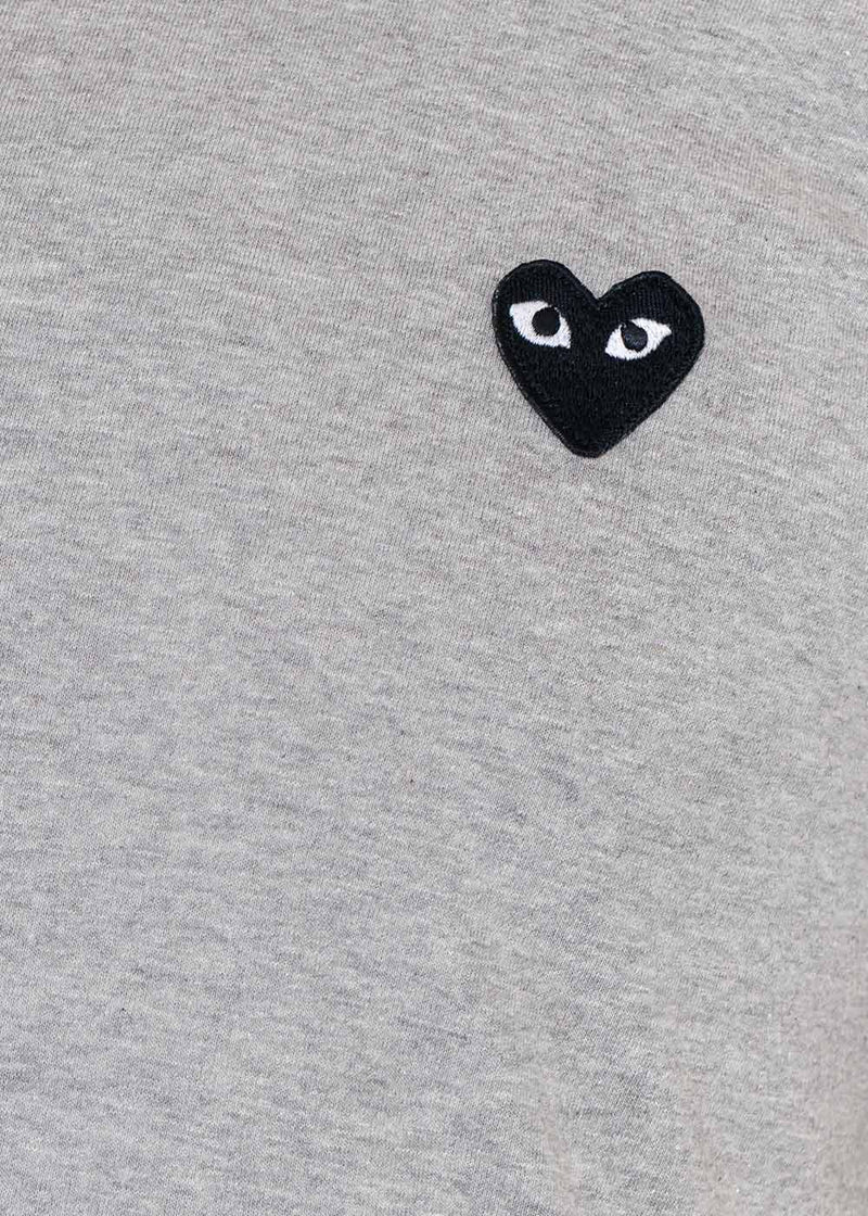 Comme des Garçons Play Grey & Black Heart T-Shirt - NOBLEMARS
