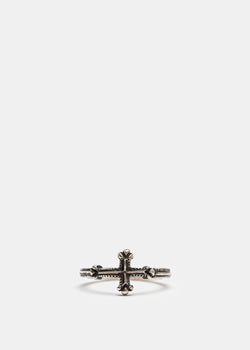 Werkstatt:München Silver Cross Symbol Ring - NOBLEMARS