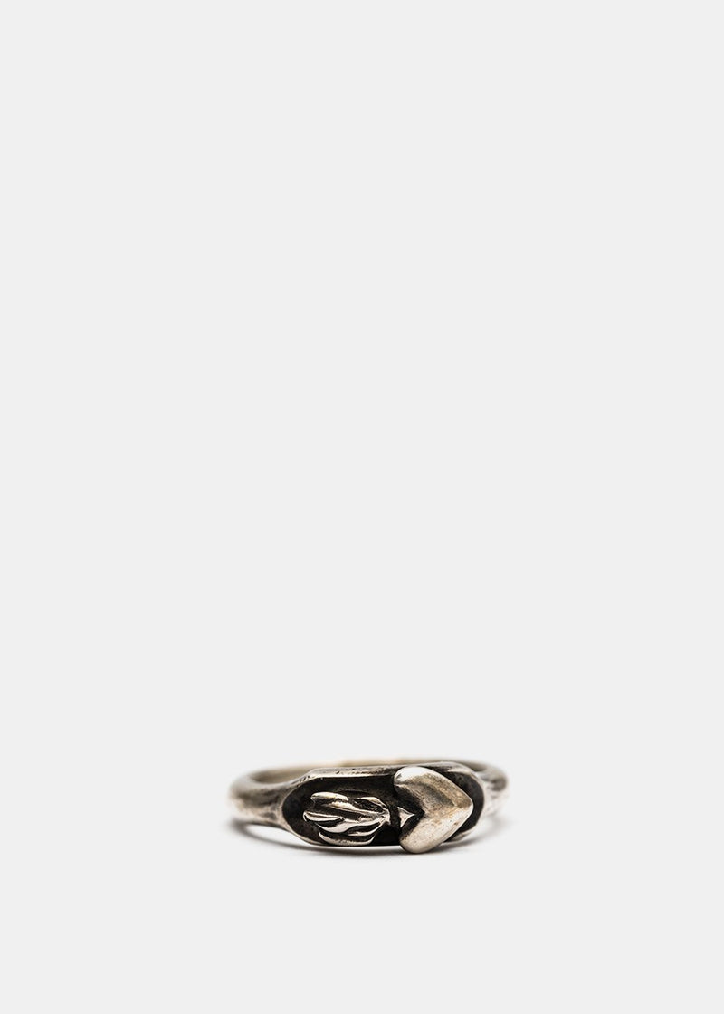Werkstatt:München Silver Symbol Heart Ring - NOBLEMARS