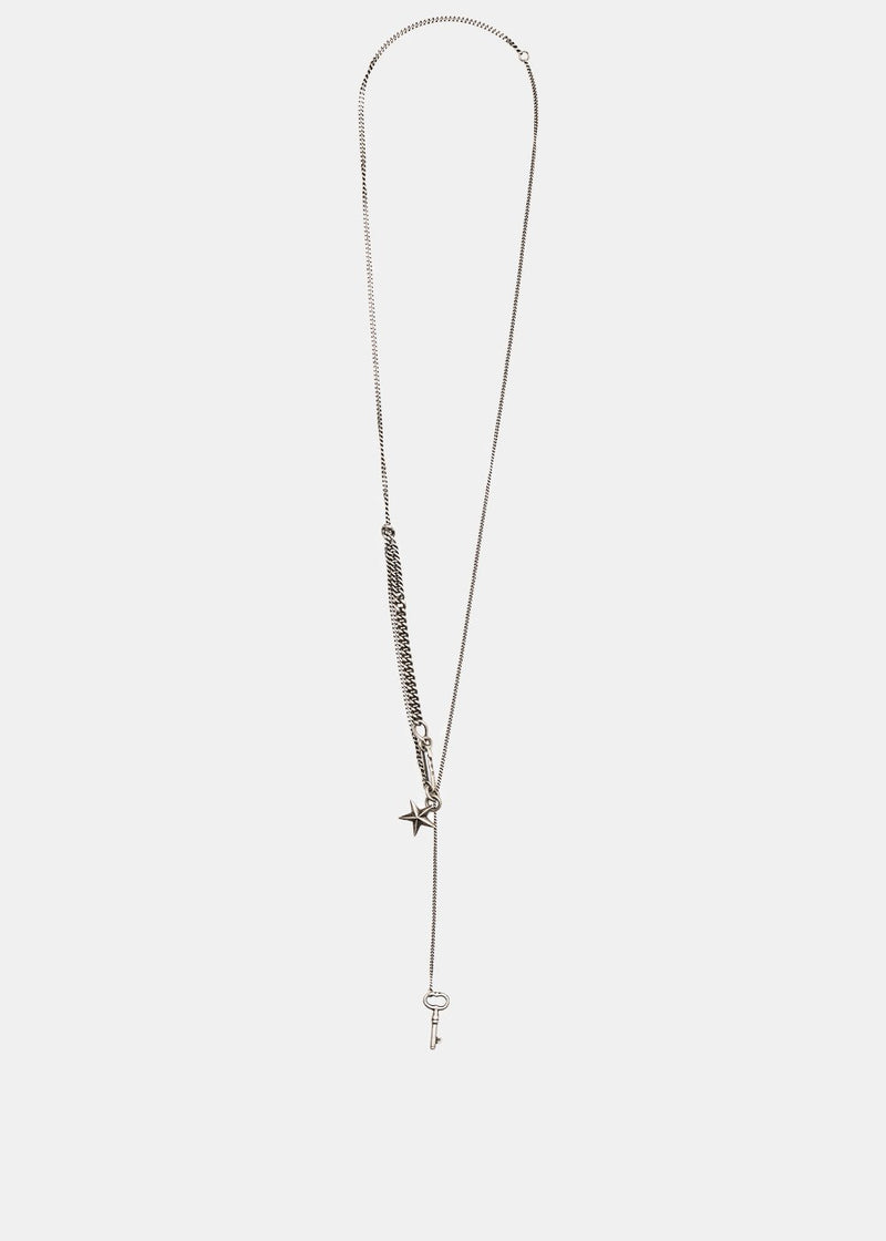 Werkstatt:München Silver Key & Star Necklace - NOBLEMARS