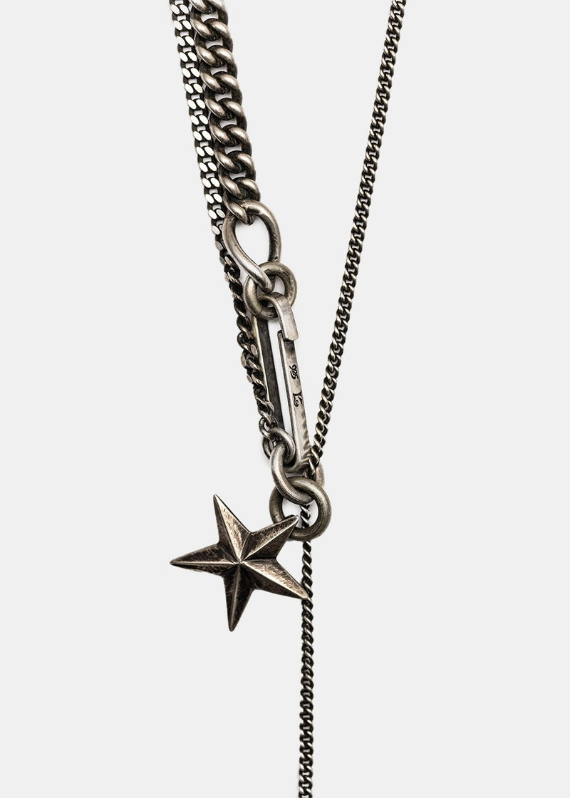 Werkstatt:München Silver Key & Star Necklace - NOBLEMARS