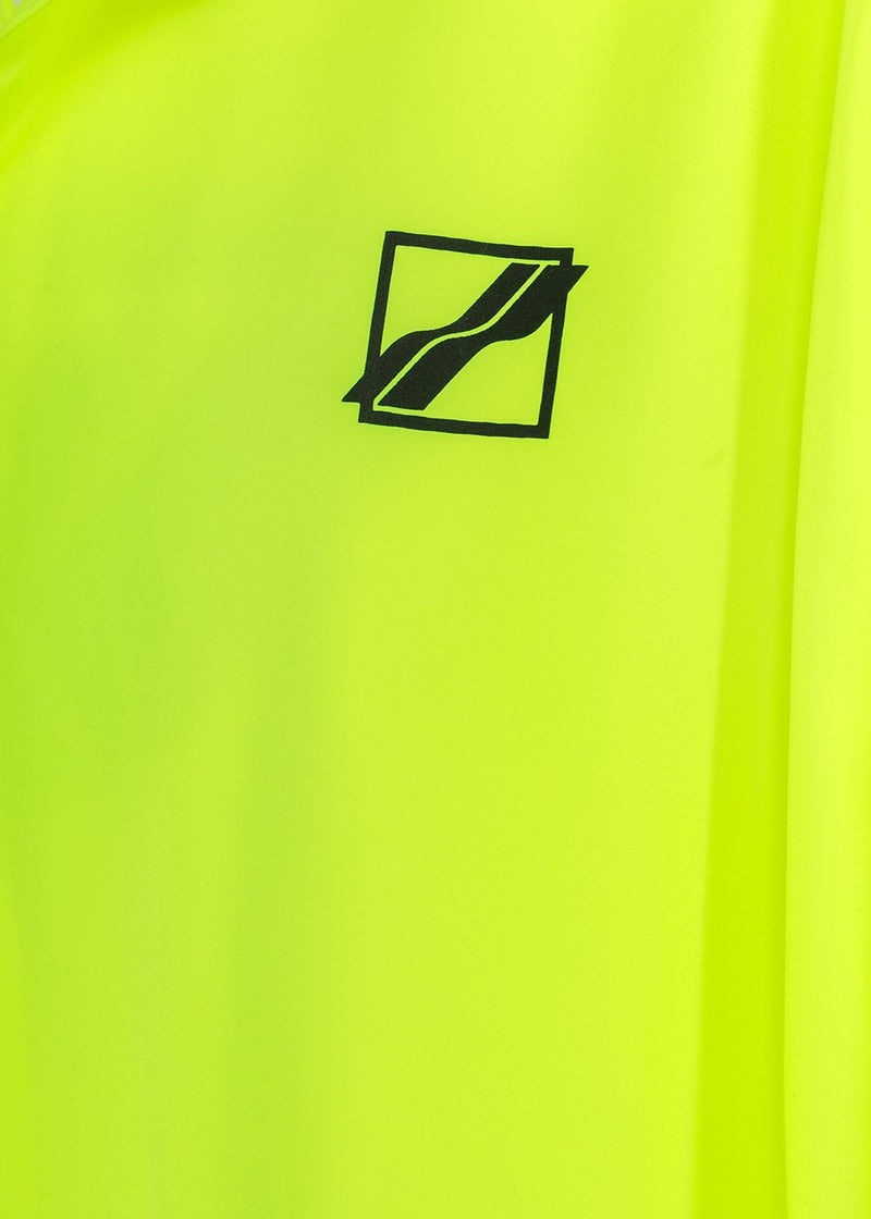 We11done Neon Yellow Logo Basic Windbreaker - NOBLEMARS