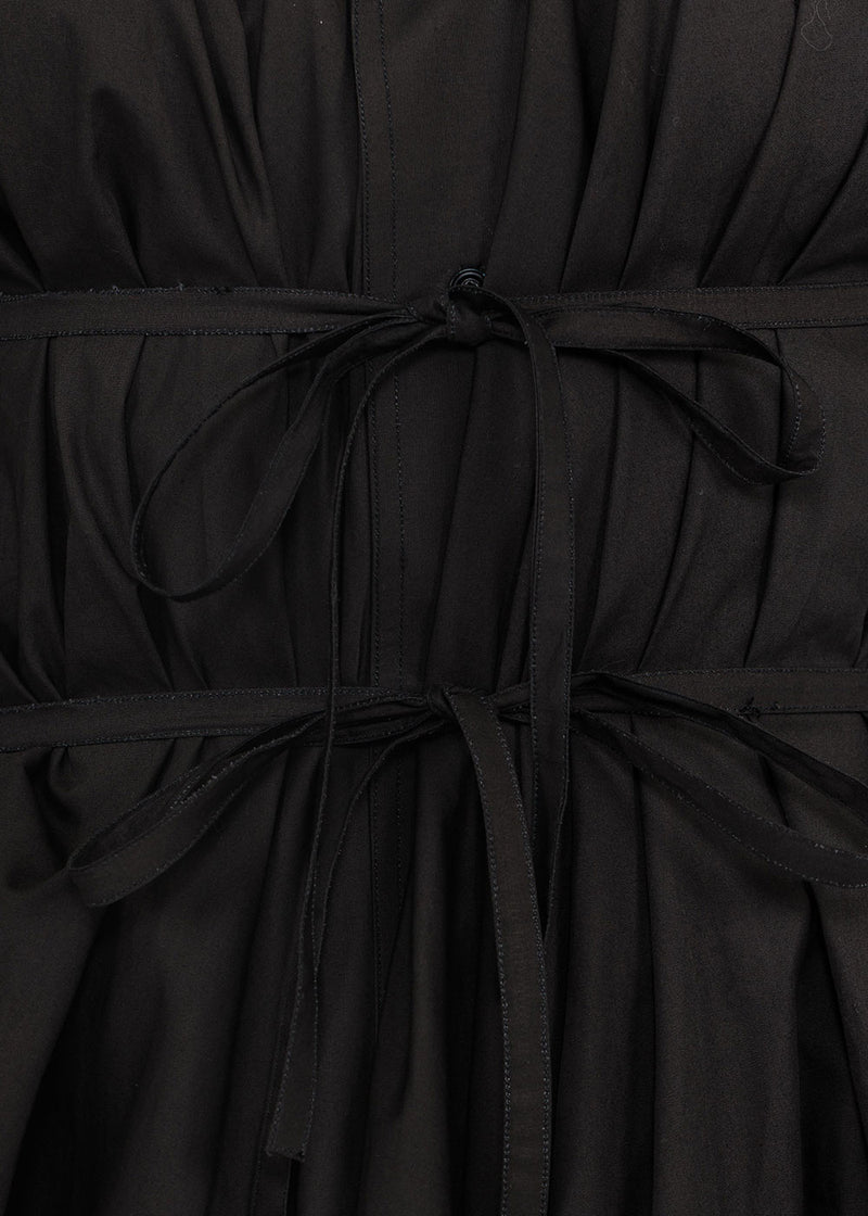 Marc Le Bihan Black Kimono Shirt Dress - NOBLEMARS