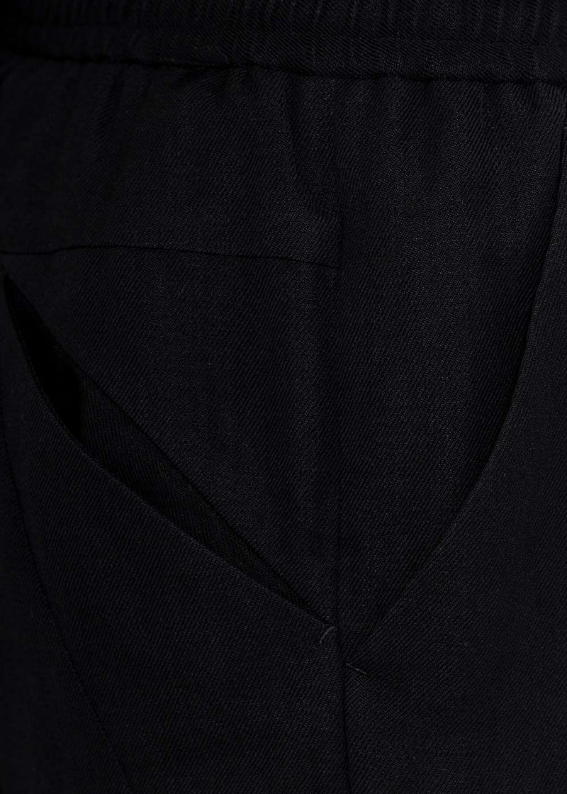 Devoa Black Wool Slim Pants - NOBLEMARS
