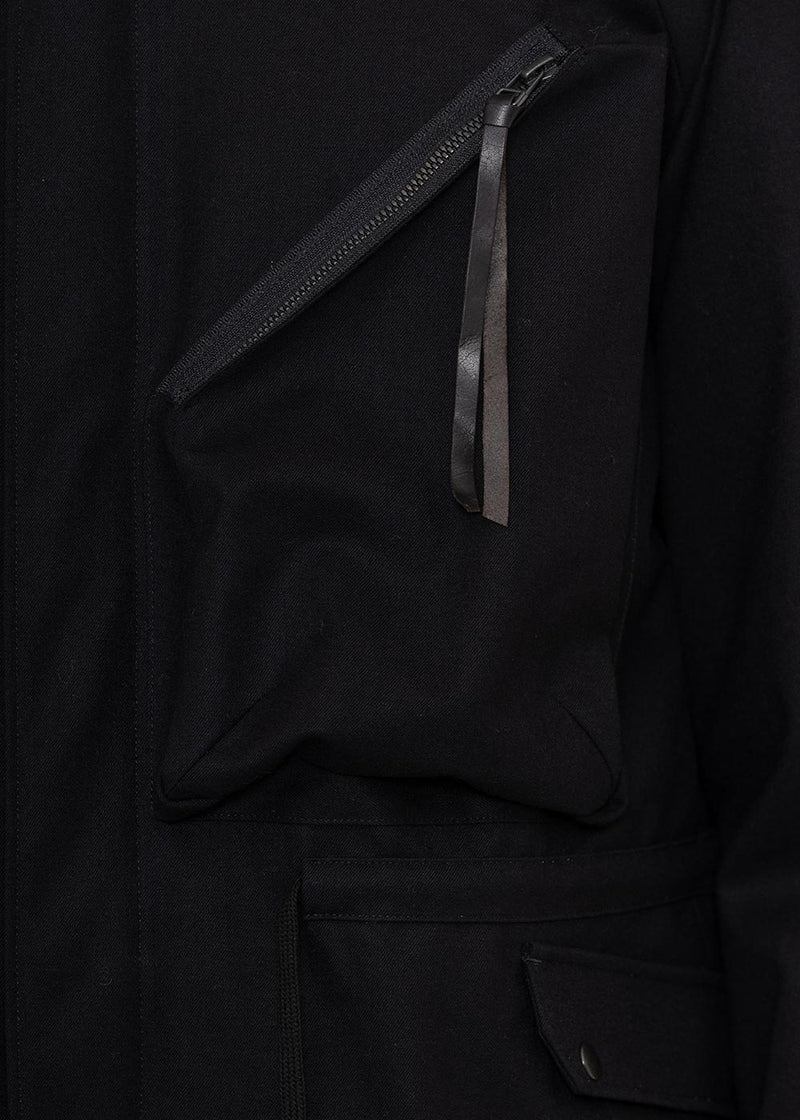 Devoa Black Wool Jacket - NOBLEMARS