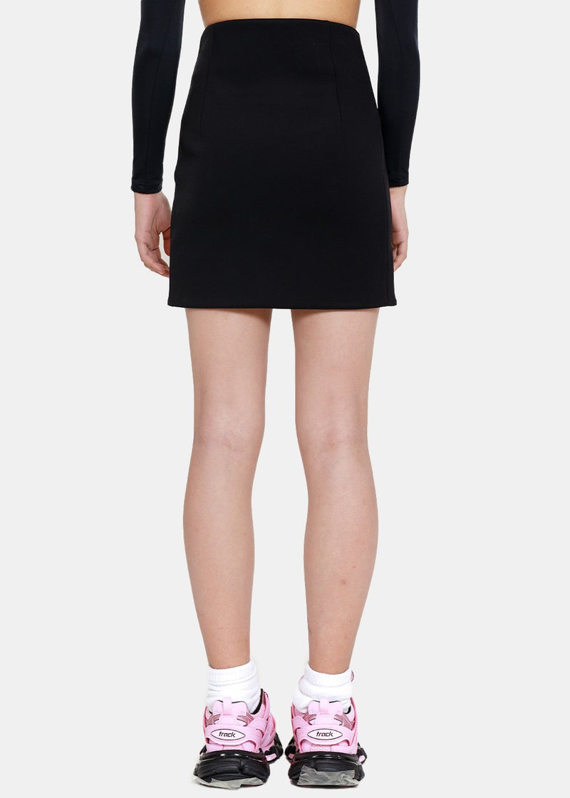 Balenciaga Black Circle Miniskirt - NOBLEMARS