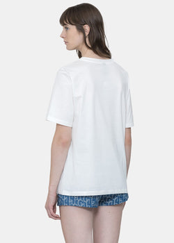 Laurence & Chico White Heart Print T-Shirt - NOBLEMARS