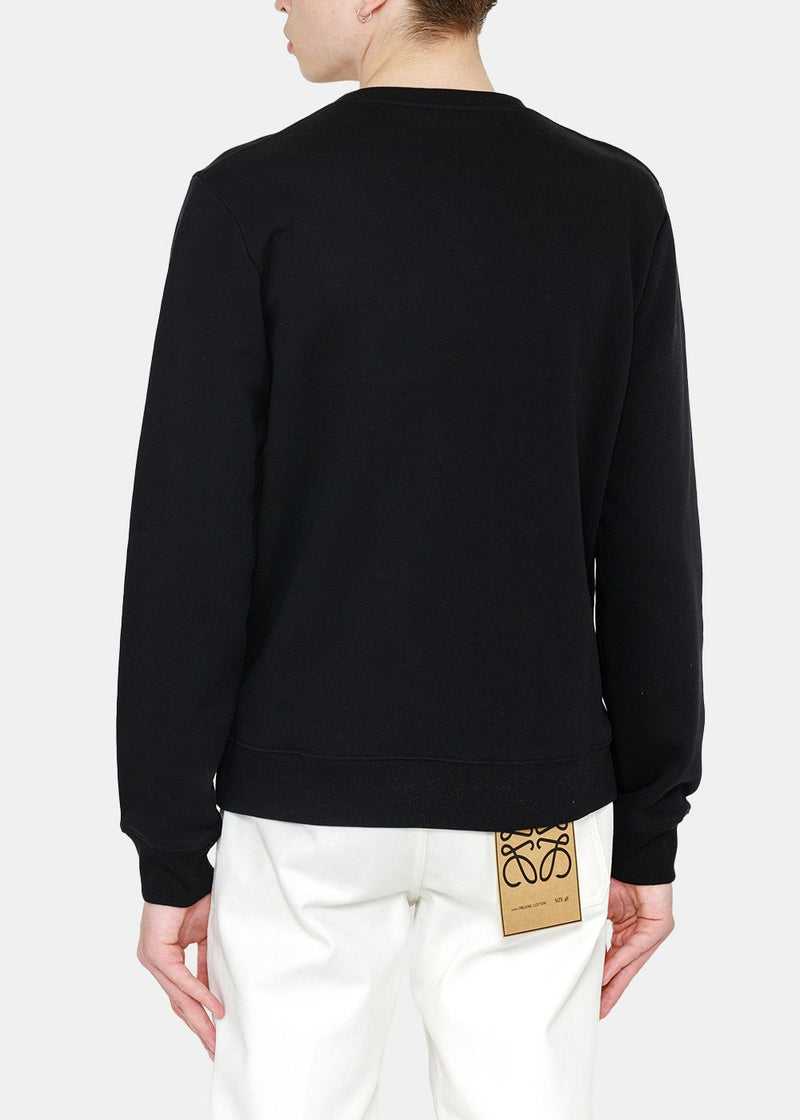 Loewe Black Anagram Sweatshirt - NOBLEMARS