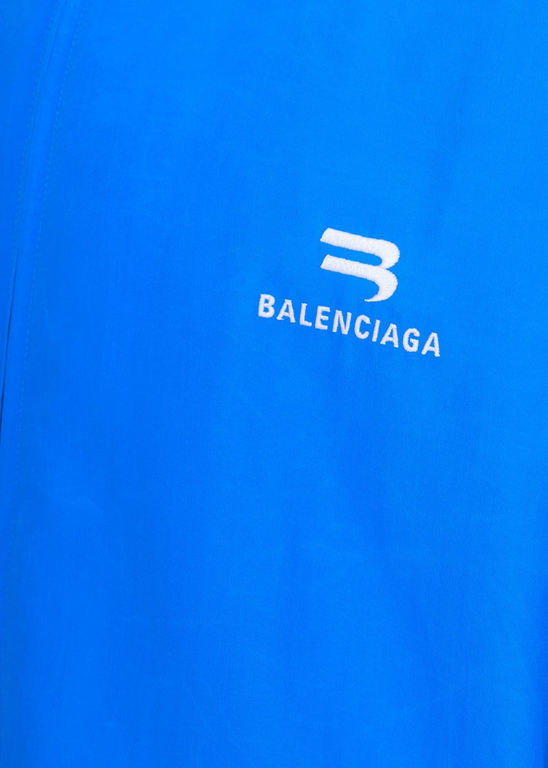 Balenciaga Royal Blue Logo Embroidery Track Jacket - NOBLEMARS