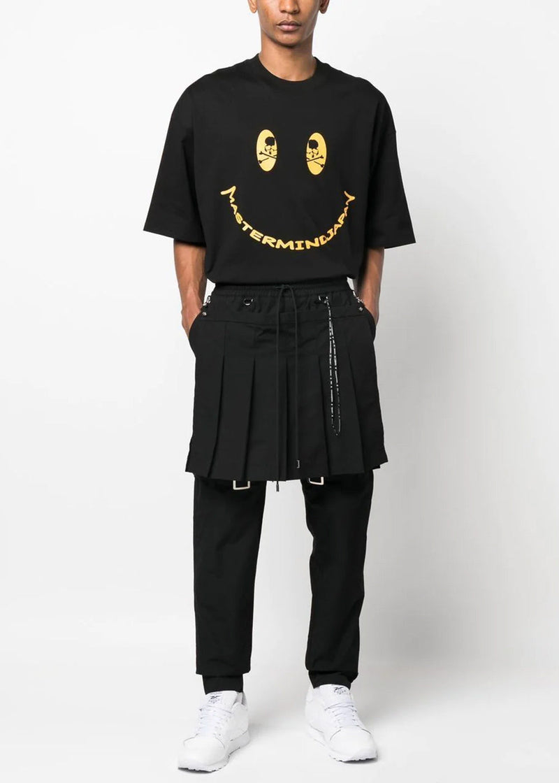mastermind JAPAN Black Logo Smiley T-Shirt