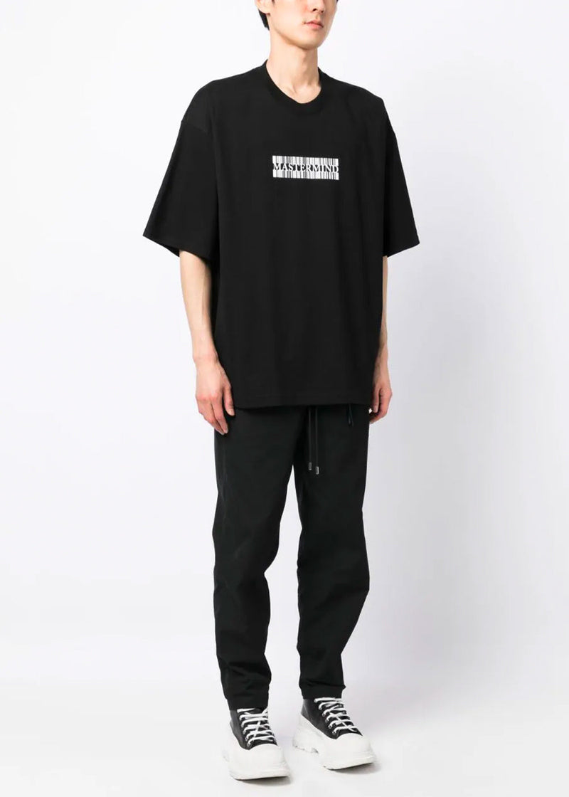 mastermind WORLD Black Barcode T-Shirt - NOBLEMARS