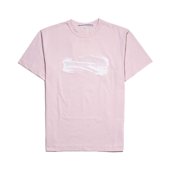 Alexander Wang Short Sleeve With Soap Suds Print T-Shirt Pink - NOBLEMARS