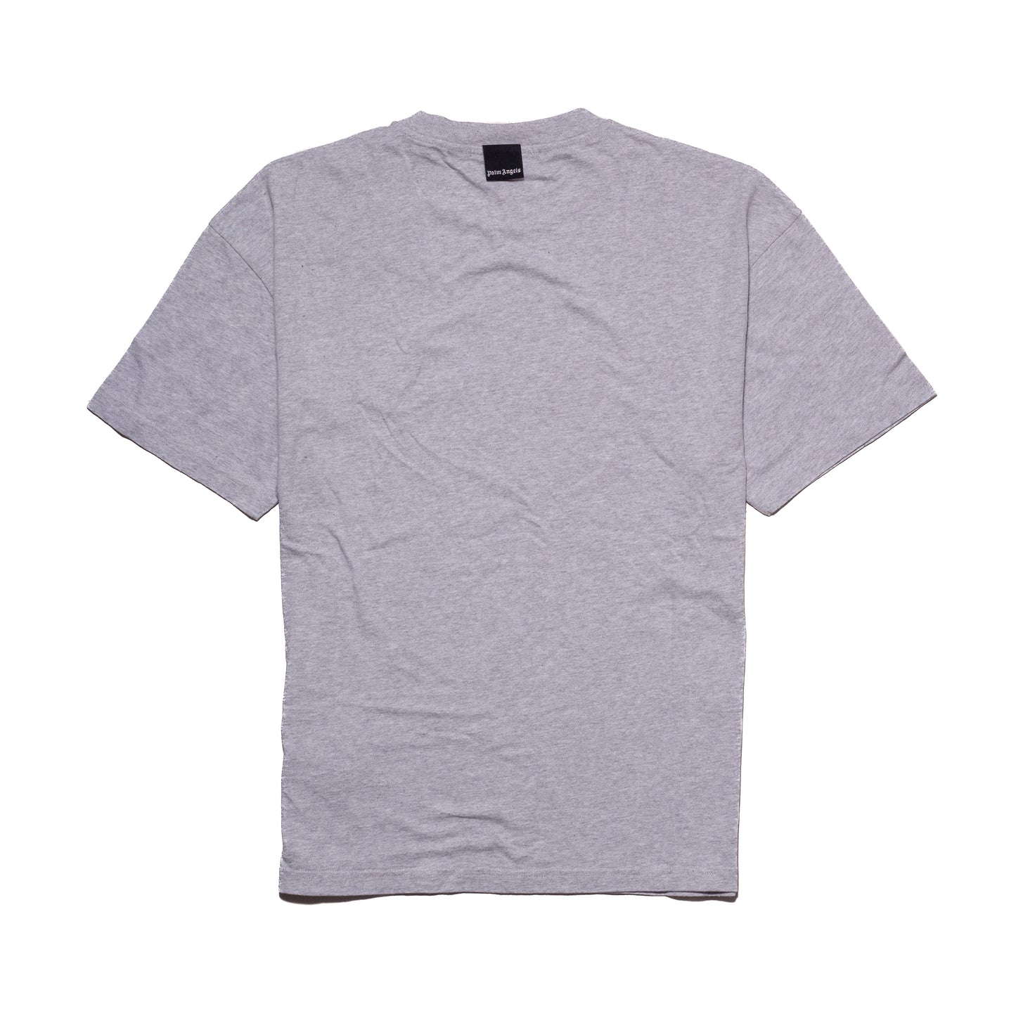 Palm Angles Palm Tree T-Shirt Melange Grey White - NOBLEMARS