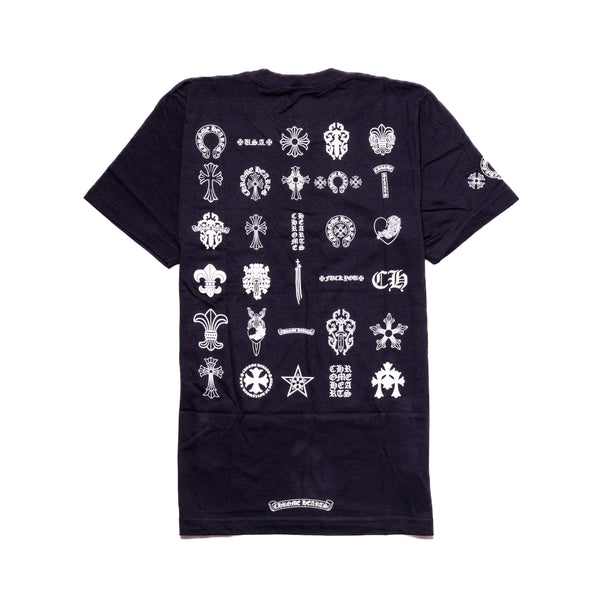 Chrome Hearts Gradient Logo T-Shirt Black - NOBLEMARS