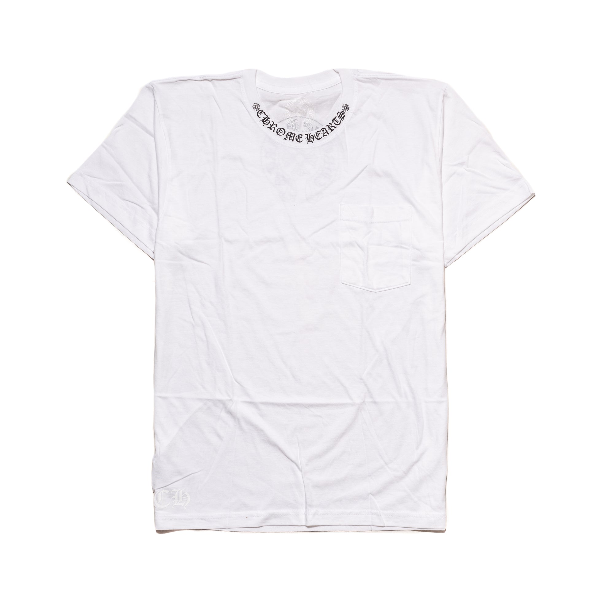 Chrome Hearts Crewneck Logo T-Shirt White - NOBLEMARS