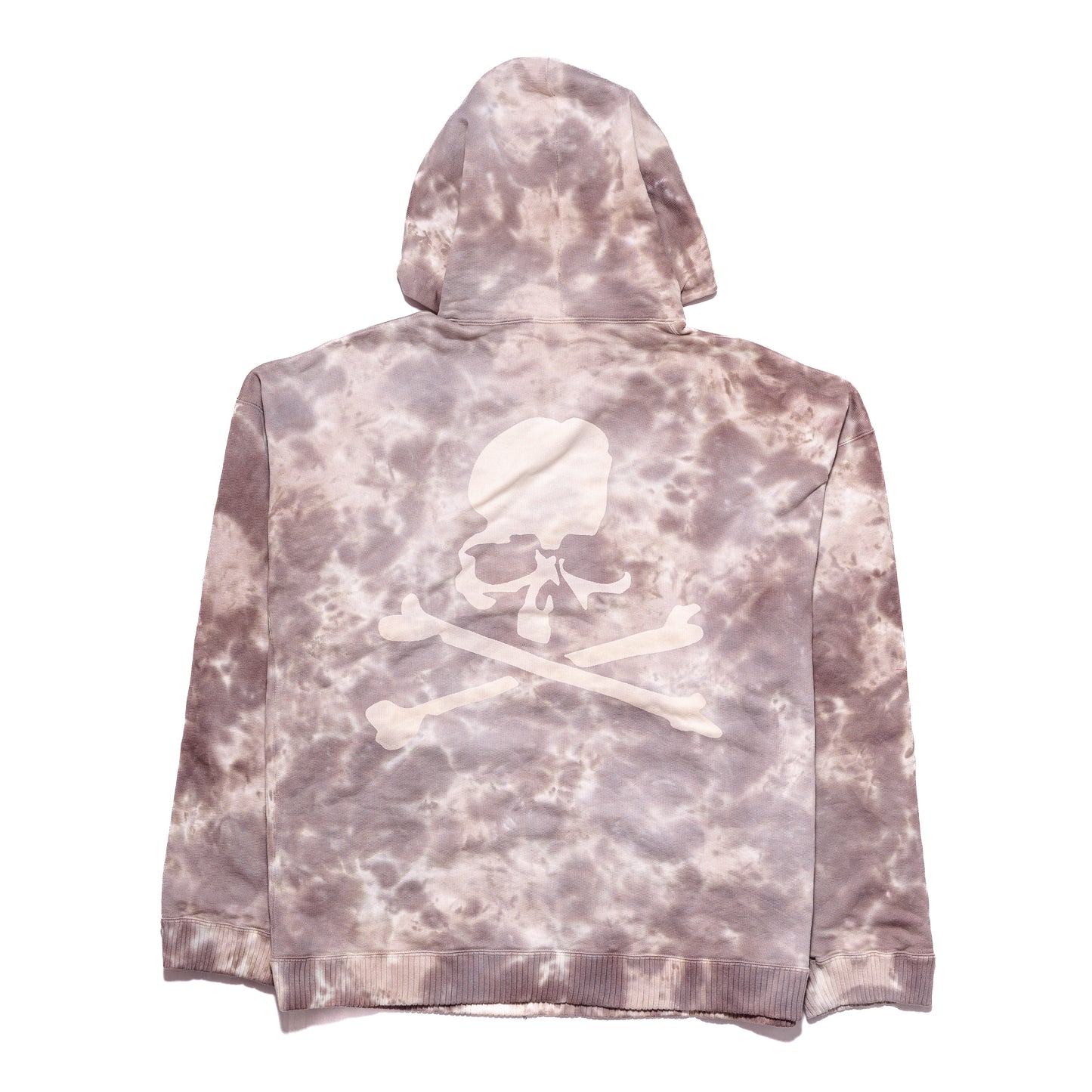 Mastermind World Logo-Print Tie-Dye Hoodie Brown - NOBLEMARS