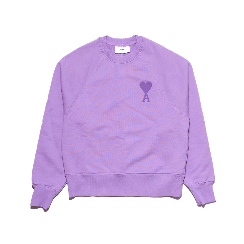 Ami Paris Ami De Coeur Sweatshirt Purple - NOBLEMARS