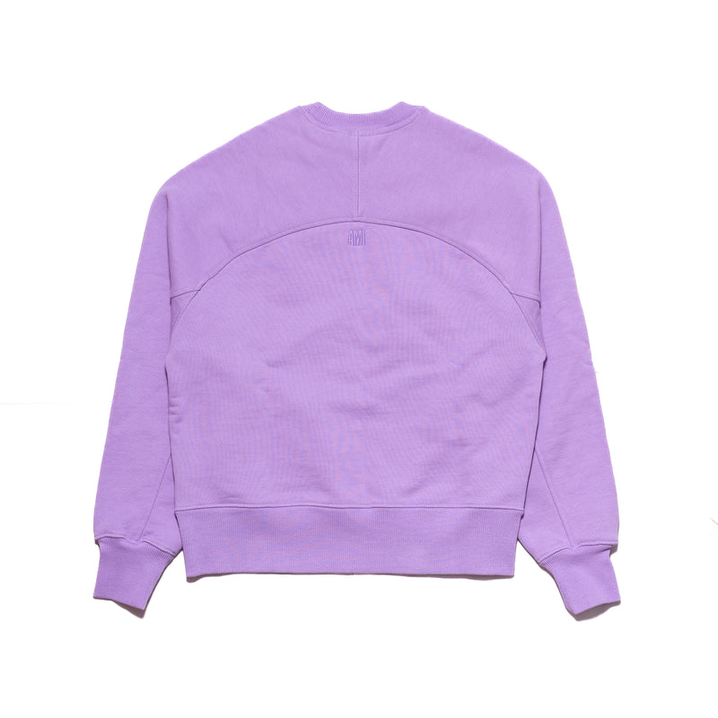 Ami Paris Ami De Coeur Sweatshirt Purple - NOBLEMARS