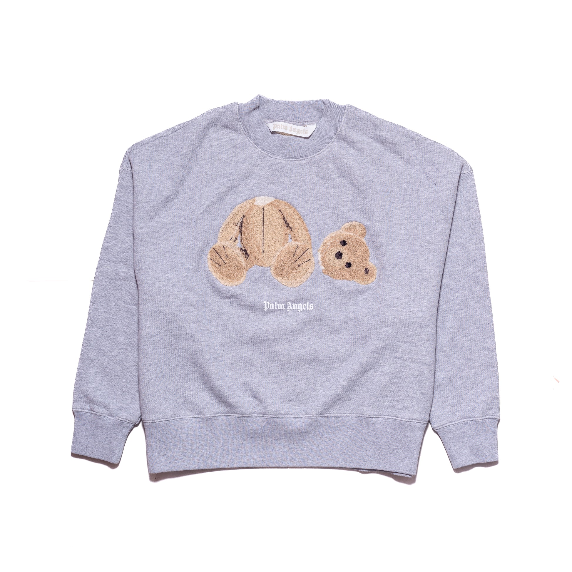 Palm Angels Bear-Print Sweatshirt Grey - NOBLEMARS