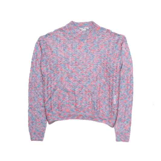 Acne Studios Pastle Open Woven Knitwear Pink Blue - NOBLEMARS