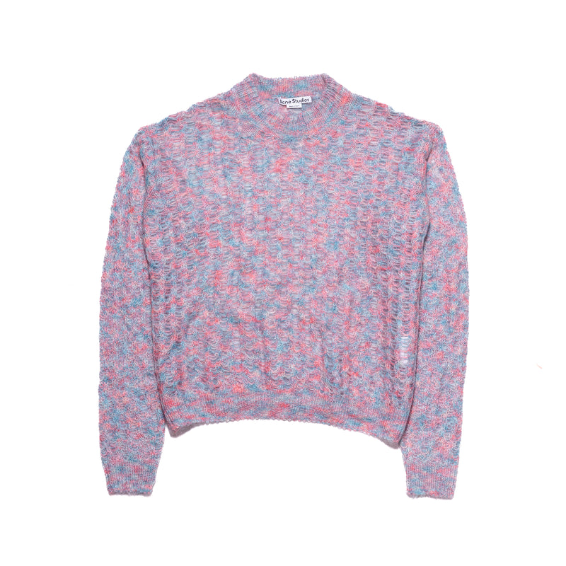 Acne Studios Pastle Open Woven Knitwear Pink Blue - NOBLEMARS