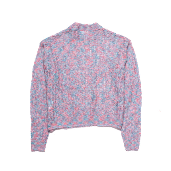 Acne Studios Pastle Open Woven Knitwear Pink Blue - NOBLEMARS