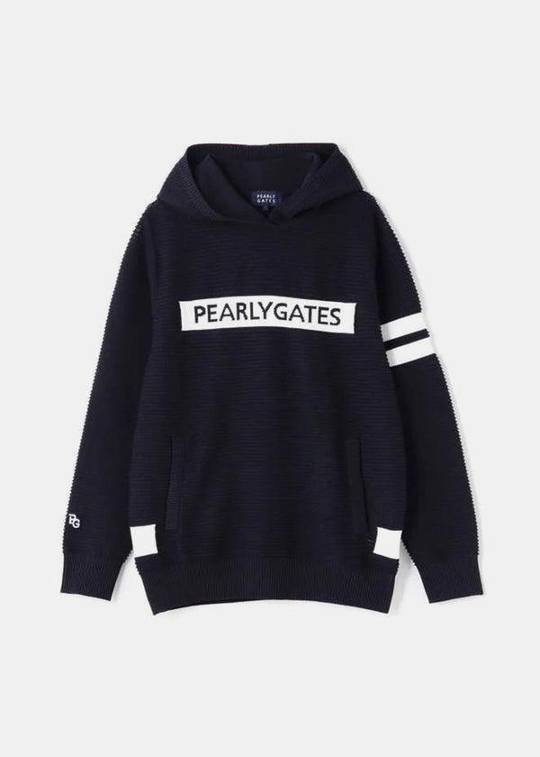 Pearly Gates Navy Mesh Knit Pullover - NOBLEMARS