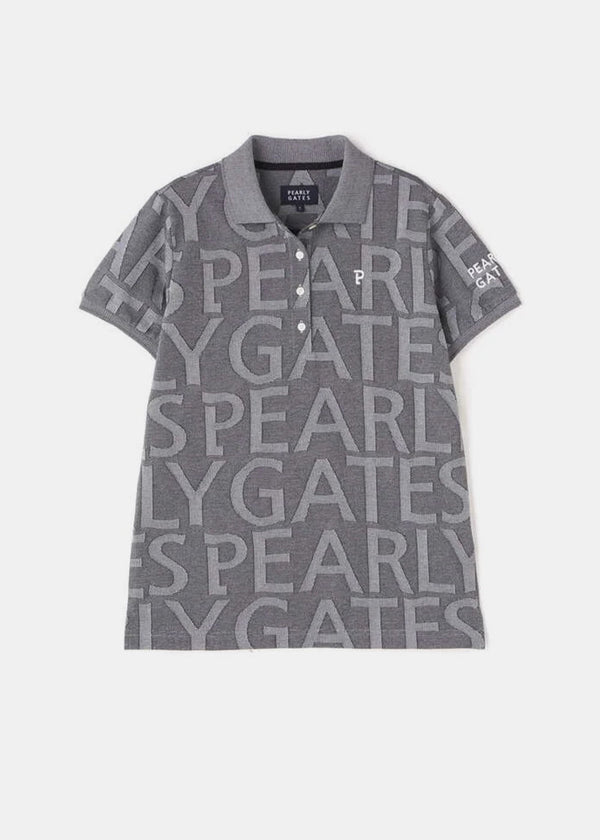 Pearly Gates Multicolor Logo Jacquard Short Sleeve Polo Shirt - NOBLEMARS
