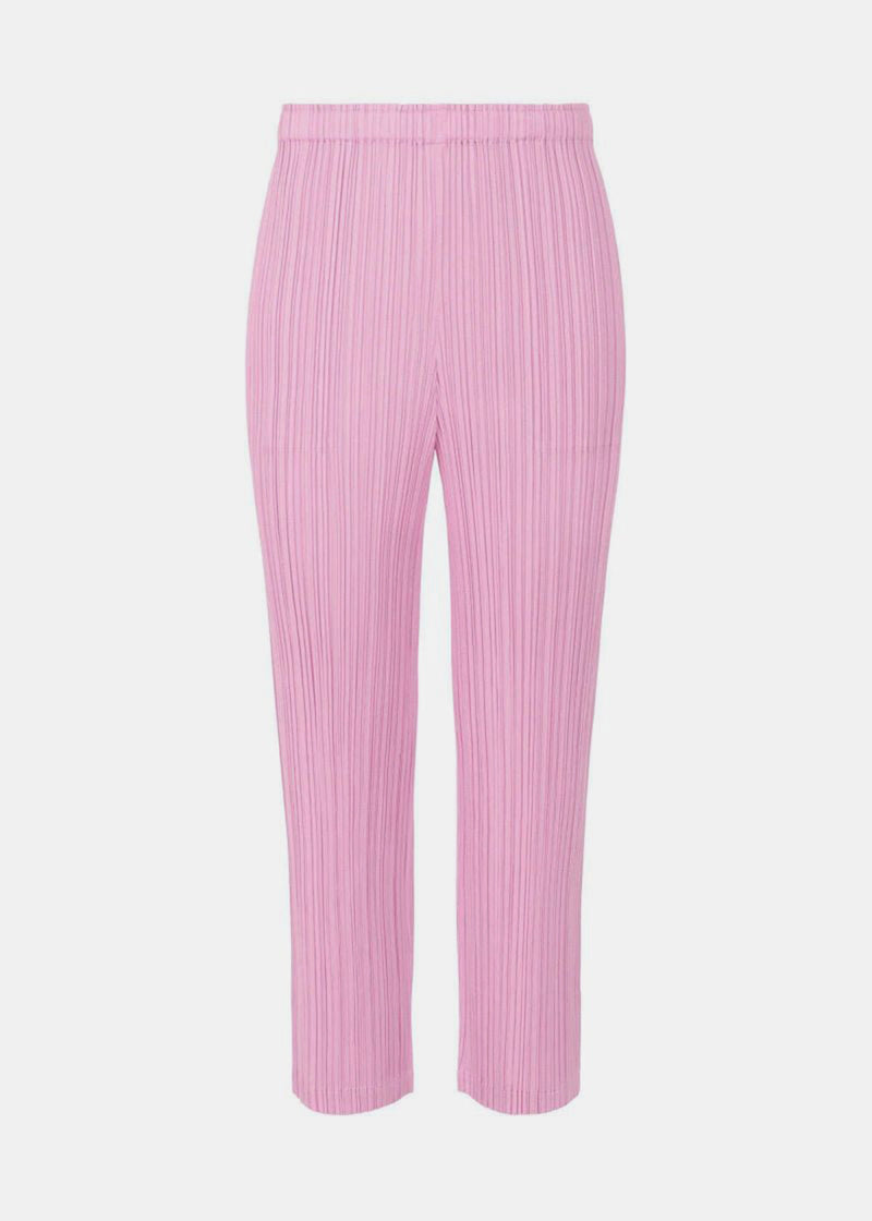 Pleats Please Issey Miyake Light Pink Pleated Pants - NOBLEMARS