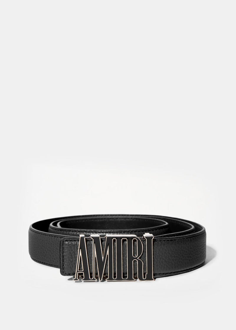 AMIRI Black Pebbled Belt - NOBLEMARS