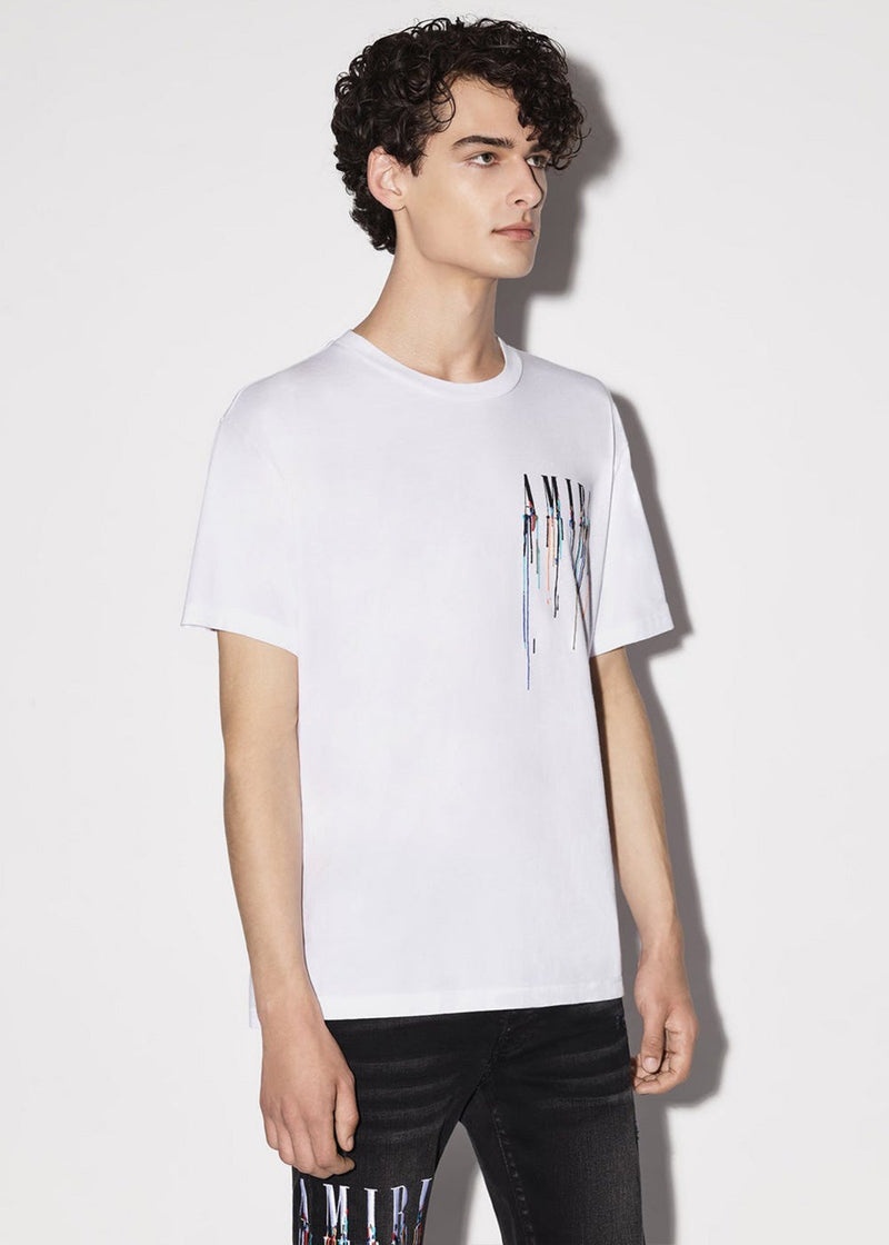 Amiri Paint Drip White T-shirt for Men