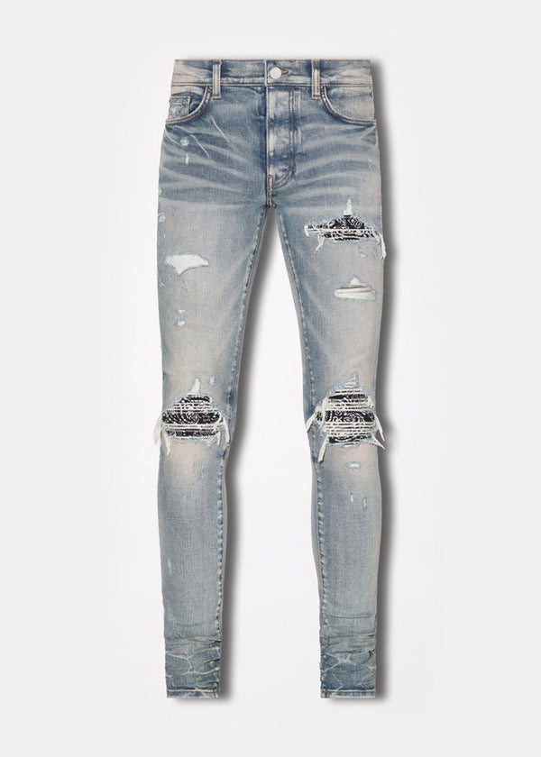 Amiri Clay Indigo MX1 Bandana Jeans - NOBLEMARS