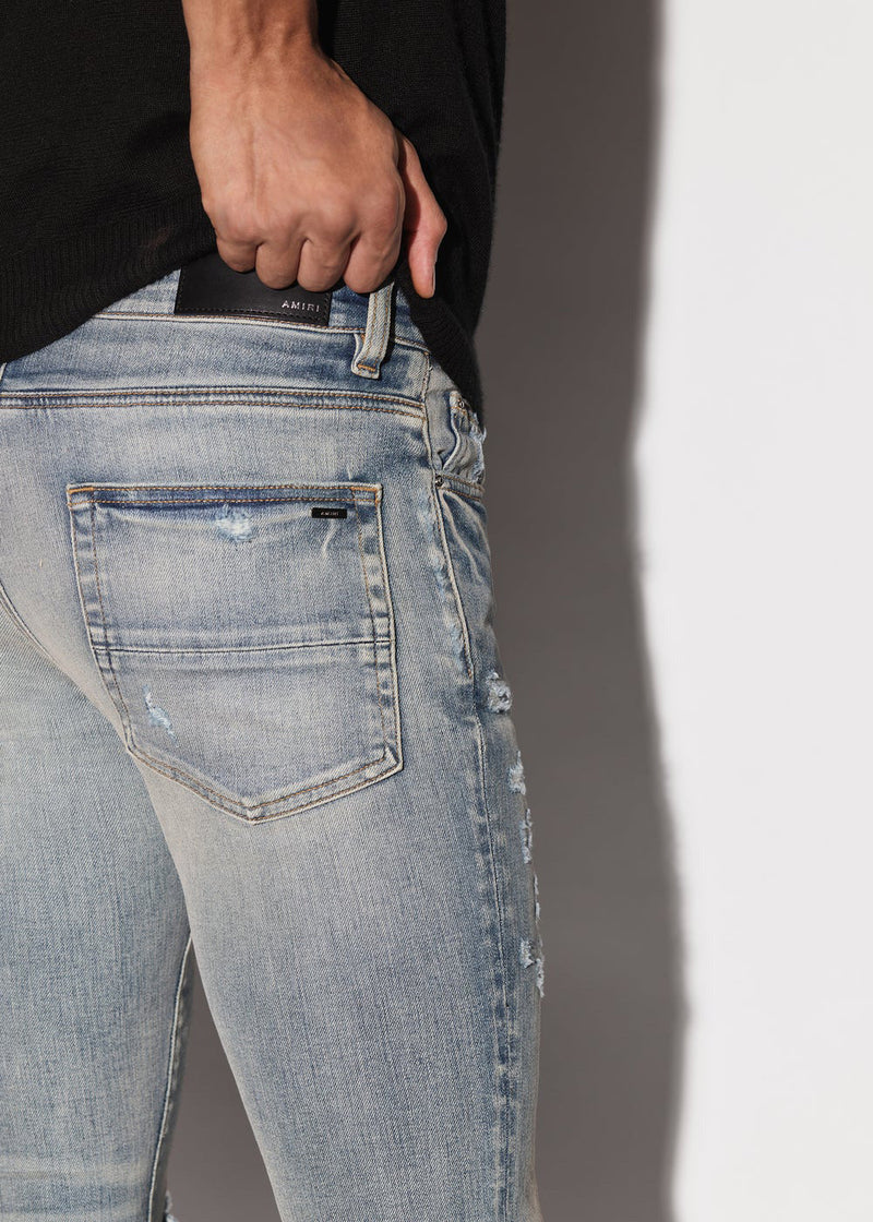 AMIRI Clay Indigo MX1 Bandana Jeans - NOBLEMARS