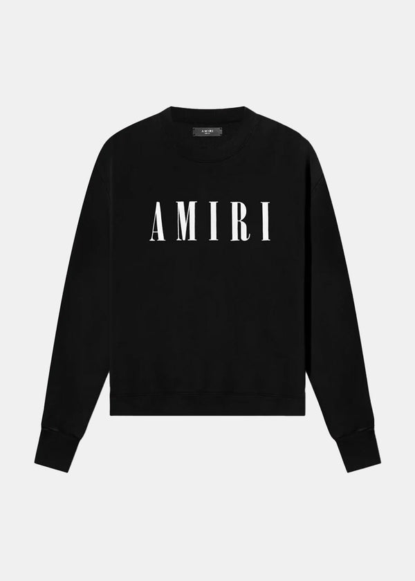 Amiri Black Core Logo Print Sweatshirt - NOBLEMARS
