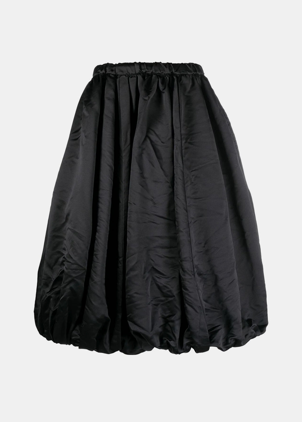 Comme des Garçons Comme des Garçons Black Ruched Midi Skirt