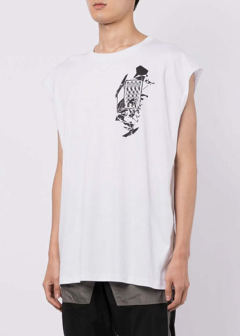 ACRONYM White S25-PR-A Mercerized Tank Top - NOBLEMARS