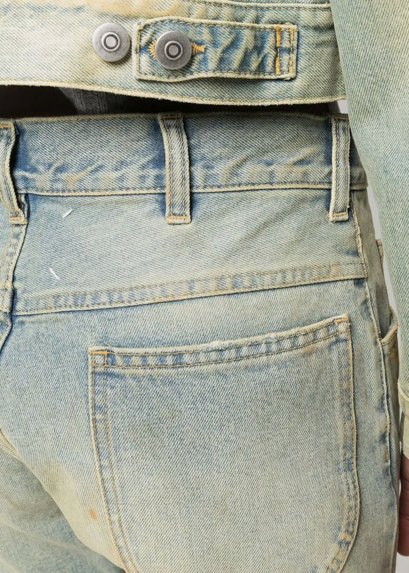 Maison Margiela Dirty Wash Flared Jeans - NOBLEMARS