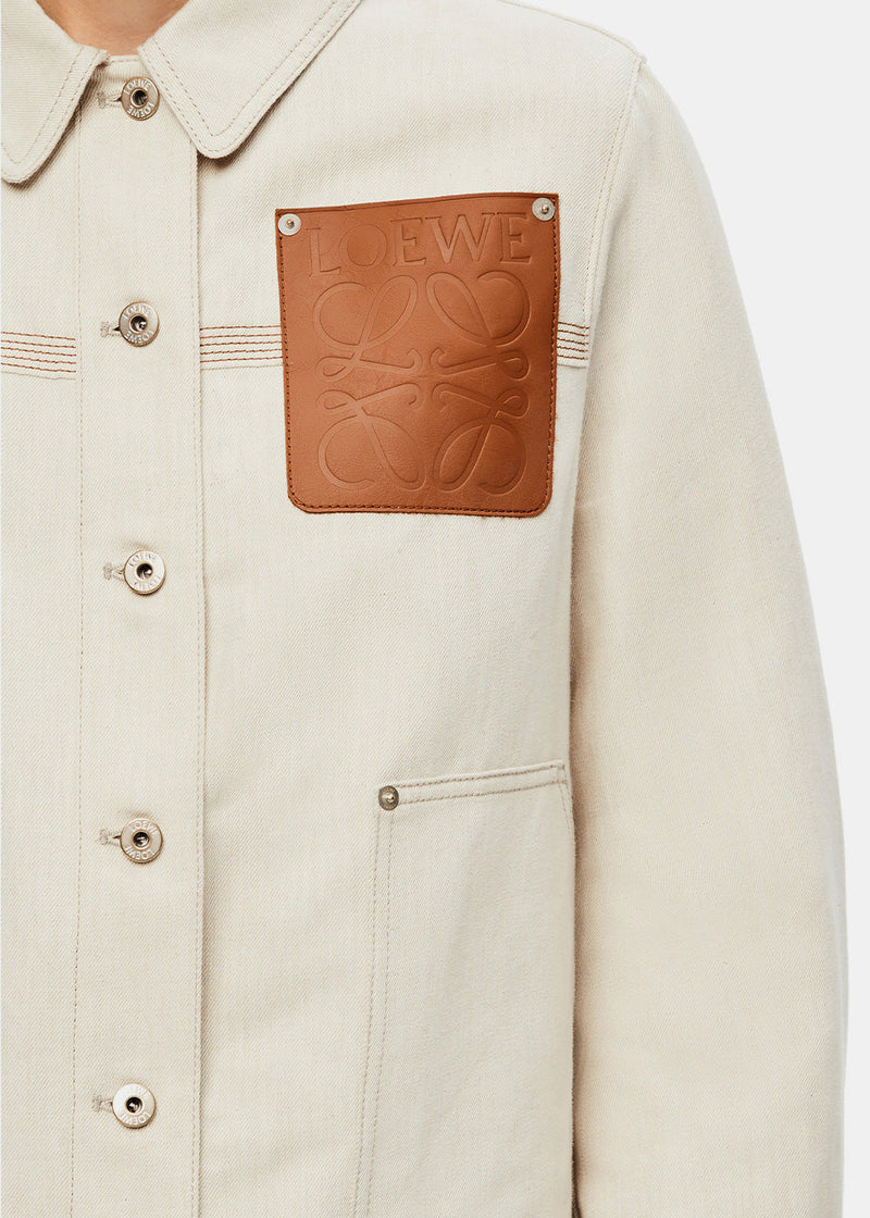 Loewe Shearling Workwear Jacket - White / Camel – Kith