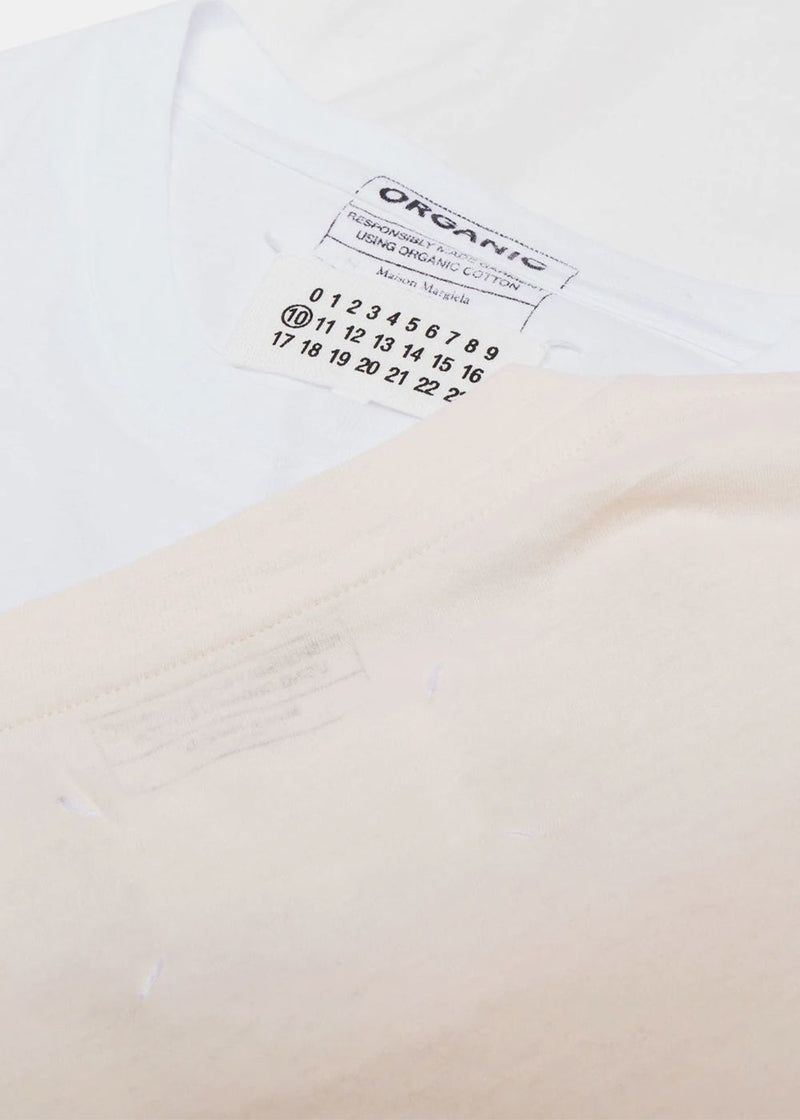 Maison Margiela White Cotton T-Shirts - NOBLEMARS