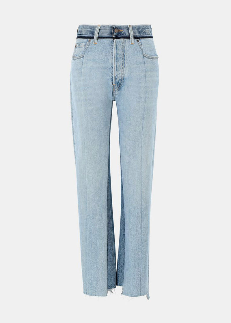 Maison Margiela Blue Re-Cut Spliced Jeans - NOBLEMARS