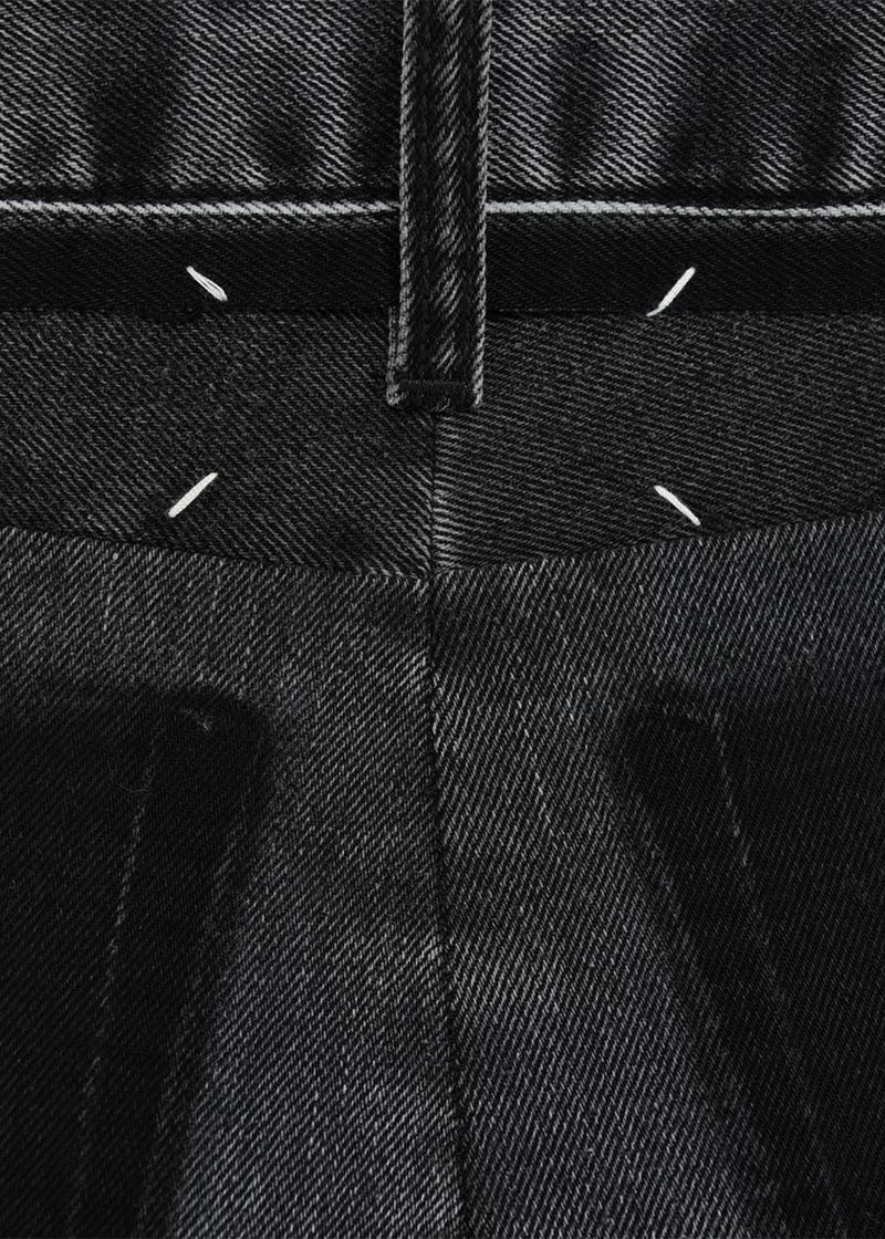 Maison Margiela Black Re-Cut Spliced Jeans - NOBLEMARS