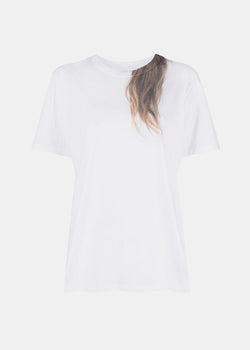 MM6 Maison Margiela White Hair Print T-Shirt