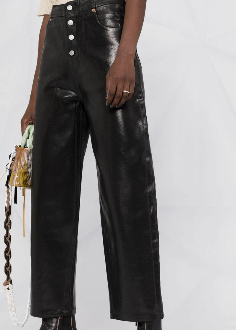 Wide Leg Pants in Black by MM6 Maison Margiela – Idlewild