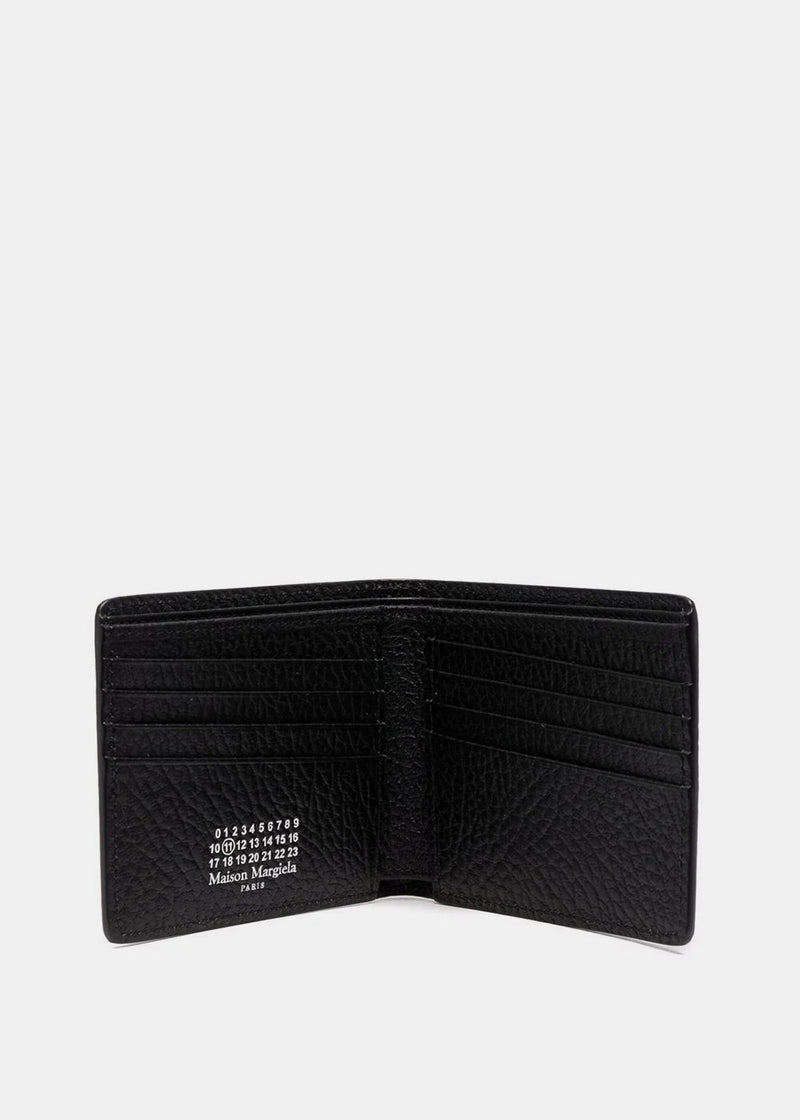 Maison Margiela Black Leather Bifold Wallet - NOBLEMARS